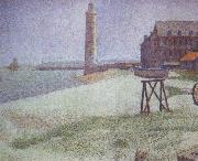 Georges Seurat The Lighthouse at Honfleur Spain oil painting artist
